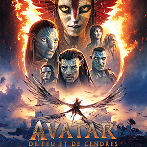 Une affiche du film AVATAR : DE FEU ET DE CENDRES