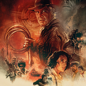 Une affiche du film INDIANA JONES ET LE CADRAN DE LA DESTIN&Eacute;E