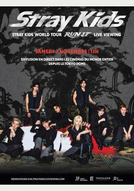 STRAY KIDS WORLD TOUR 'RUN IT' LIVE VIEWING poster