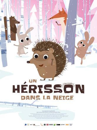 UN HERISSON DANS LA NEIGE