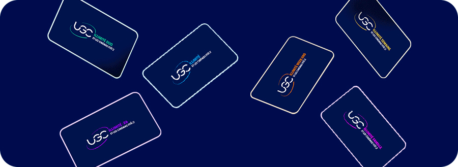 Les cartes UGC Illimité : Semaine, Week-end, Duo, Illimité, -26 et Famille