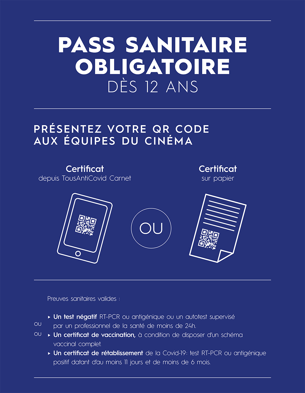 Pass sanitaire